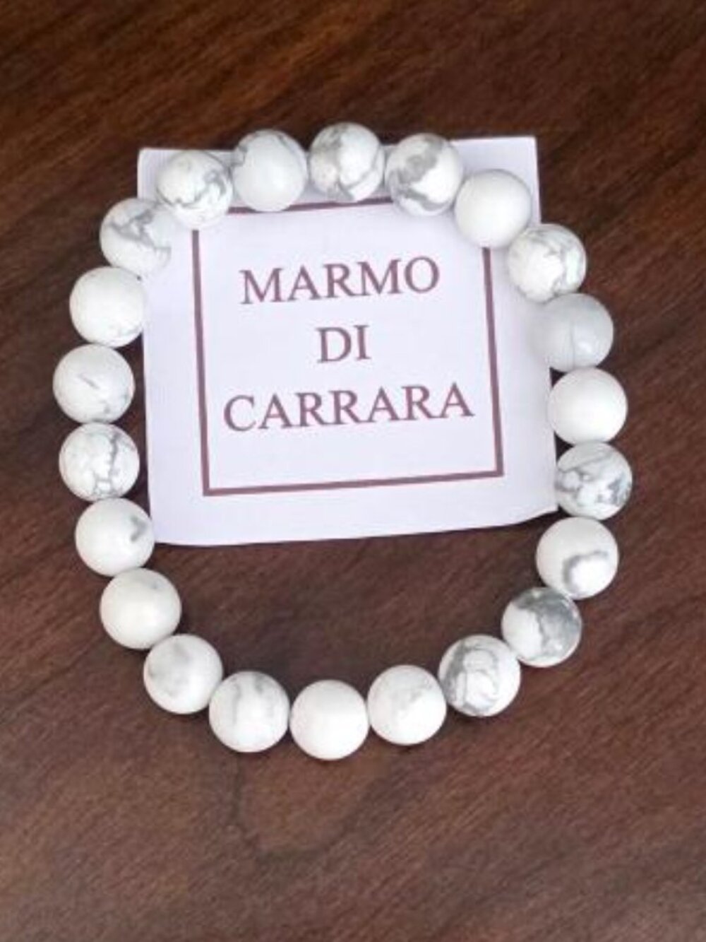 Authentic Carrara Marble Bracelet from Italy! NWT